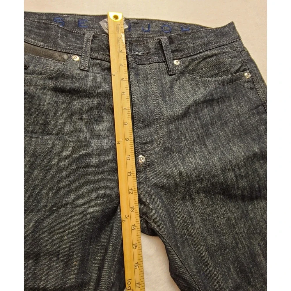 Sean John Men's Dark Wash Denim Jeans Size 34x34 Straight Leg Cotton Streetwear